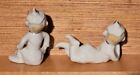  set Of 2  Vintage Pixie Elf Gnome Figurines - 3 25  Long  Japan