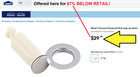 New     Moen 10790 Chrome Pop-up Bathroom Lavatory Sink Drain Plug  Seat Trim Ring