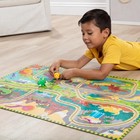 Jigsaw Floor Puzzle 48 Pieces Dinosaur Adventure Tracks Melissa Doug Cardboard