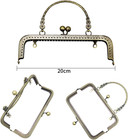 8pcs Purse Making Metal Frame With 47 Inch  Chain - Handled Coin Bag Frame Kiss