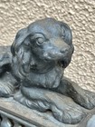 Antique Georgian Figural Dog Iron brass Fireplace Fender  France