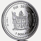 2018  Fiji  Pacific Dollar  1  Troy Oz   Fine Silver Bullion Round  999  Unc
