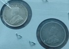Two 1918 Canada 5 Cent  925 Sterling Silver Coins