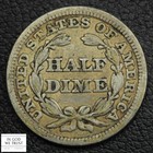 1849 Seated Liberty Silver Half Dime H10c