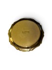 Vintage Stratton England Powder Mirror Compact Gold Tone Pheasant 