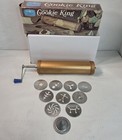 Vtg Deluxe Cookie King Nordic Ware Crank Press Spritz Gun 10 Disc W box 