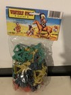 Vintage Western Story Play Set Cowboys   Indians Plastic Toy Figure New Sealed