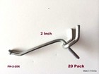  20 Pack  2 Inch All Metal Peg Hooks 1 8  To 1 4  Pegboard  Slatwall  Garage Kit