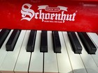 Vintage Schoenhut 18-key Toy Piano Red Wood Miniature Upright Child   s Piano Rare