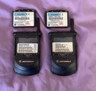2 - Vintage Motorola Startac 7868w Cellular Flip Phone  Battery Holder Works 