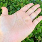 100pcs Adabele Real Yellow Gold Plated Sterling Silver Open Jump Rings 6mm O
