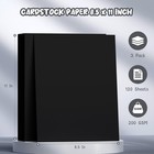 Black Cardstock 8 5 X 11  120 Sheets  Heavy 200 Gsm For Crafts   Printing