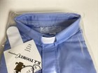 Rj Toomey Summer Comfort Clerical Collar Shirt Blue Size 14 5 New