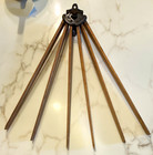 Vintage Wall Mounted Foldable Wood   Metal Indoor Clothes Drying Rack 