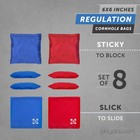 Professional Cornhole Bags All Weather Two Sided Improved 4 Red   4 Blue