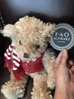 Christmas Classic  Fuzzy Teddy Bear Fao Schwarz 2018 Edition 12  Plush