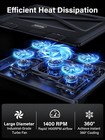 Kootek Laptop Cooling Pad 12 -17  Cooler Pad Chill Mat 5 Quiet Fans Led Lights