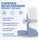 Rabbit Water Bottle Suspension Water Dispenser For Mini Pet Bunny Guinea Pig Chi
