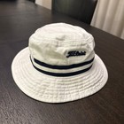 Titleist Cotton Stripe Bucket Golf Hat White navy Blue M l