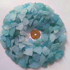 Genuine Surf Tumbled Sea Glass Blue Small