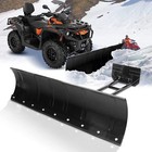 For Atv Utv Snow Plow Kit 45   Steel Blade Complete Universal Mount Package