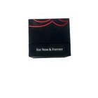 Rogers   Hollands Jewelry Empty Ring Box Black Red Padded Elegant