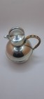 Vintage Queen Art Handmade Pewter Small Pitcher Woven Handle