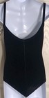 Gk Elite Girls Small Black Velvet Camisole Dance Gymnastics Leotard Sz Cs Nwt 