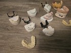 Lot Of 10 Vintage Plaster Dental Mold  Teeth Tooth Mold - Creepy Oddity Oddities