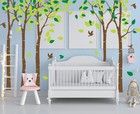 Giant Jungle Tree Wall Decal Tree Wall Sticker Removable Vinyl Sticker Mural Art