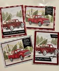 Stampin Up    new Price  Road To Christmas  Kit Red Pick Up Truck  Box Included