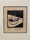 Ken Swanson Print 11 40 Still Life Fruit Bowl Signed Numbered Matted Wood Framed