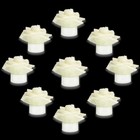 Led Tea Lights With Artificial Flower   Battery Operate Candles  12 Pack White