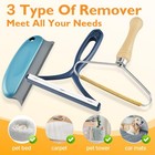 3pcs Pet Hair Remover Tool  Dog Cat Fur Lint Cleaner Brush For Carpet Couch Car