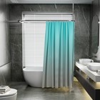 Hoop Shaped Shower Curtain Rod 58 3 x24      Rustproof Square Oval Shape Bathroom