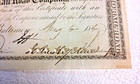 Aug   1867 Johns Hopkins Signed B o Railroad Stock Certificate Hospital Founder