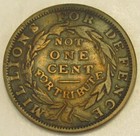 Hard Times Token Not One Cent  Ht 58  Very Fine-   255