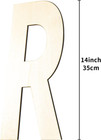 Unfinished Wood Letters  14 Inch Blank Wooden Letters Wood Letter For Decoration
