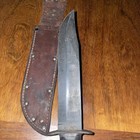 Wwii Ww2 Ka Bar Usn U s  Army Fighting Knife With Orig  Sewn Pinned Sheath