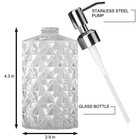 Clear Glass Soap Dispenser Set - 12 Oz Refillable  Rust-proof Pump  2 Pack