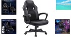 Comfortable Adjustable Racing Gaming Chair - High Back In Black racing Red