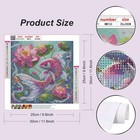 Diamond Painting Kits For Adults Fish  Lotus Round Full Drill Diamond Art Kits  