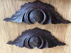 Set Of 10 Pcs Antique Eastlake Victorian Carved Wood Fruit Leaf Drawer Pulls Lot