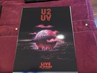 U2 uv Sphere 2023-2024 Limited Edition Rare Red Black Lithograph Poster Mint