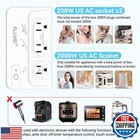 Allwei 2000w Travel Voltage Converter 220v To 110v Converter For European Tra