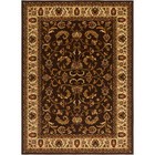 Brown Cream Ivory Bordered Traditional Area Rug Persien Oriental Floral Carpet