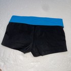 Gk Elite Black And Blue Gymnastics Workout Mini Short Child Size Cm