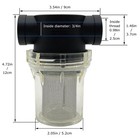 3 4  Female Npt Inline Strainer With 40 Mesh Stainless Steel Filter Screen