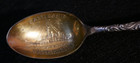 Span Am War Battleship Massachusetts Souvenir Spoon 4 5  Extra Coin Silver Plate