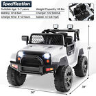 12v Kids Ride On Truck Car Electric Vehicle Remote W  Music   Light White